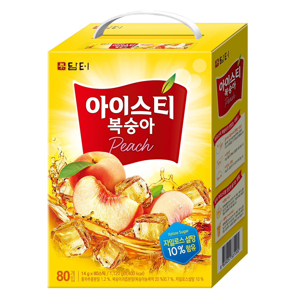 담터 복숭아 아이스티 80T