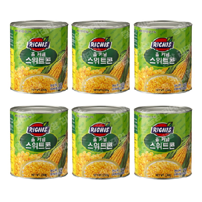 동서 리치스 스위트콘 2950g(2.95kg)x6개(box)