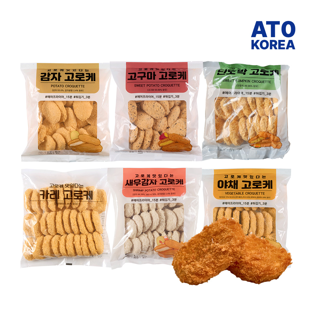 고로케 6종 골라담기 900g(30개입) 감자 고구마 단호박 카레 새우감자 고로케