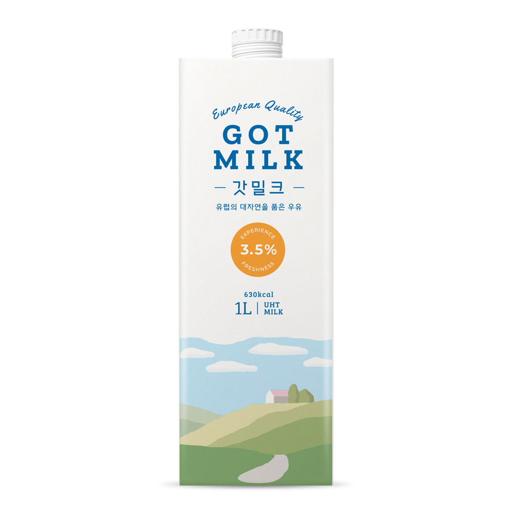 믈레코비타 [12입 배송비부과] 갓밀크 멸균우유 1L 유지방3.5% 우유100% 유럽산 카페 가성비