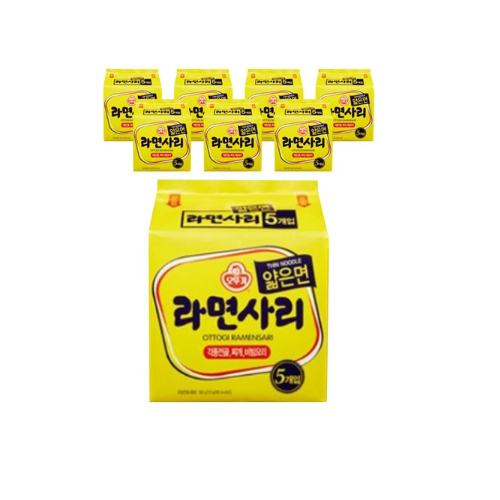 오뚜기 라면사리 110g 얅은면 40입