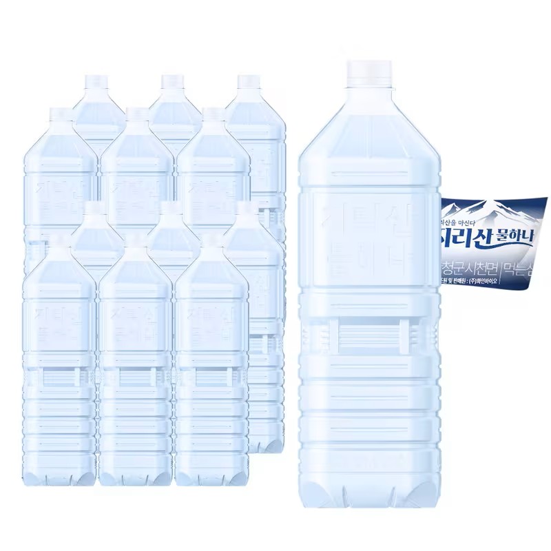 지리산 물하나 무라벨 2L 24개