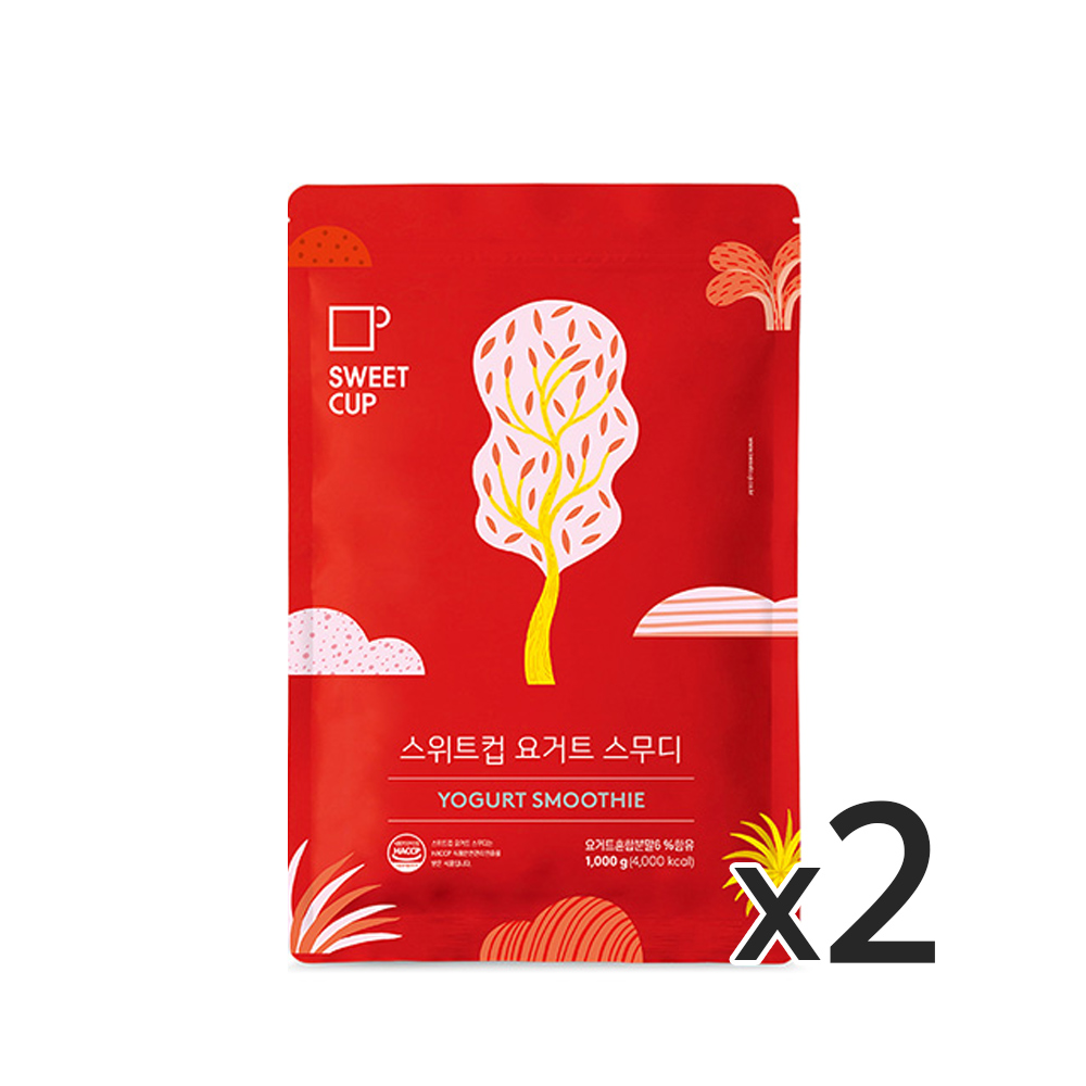 스위트컵 요거트 스무디 파우더 1kg 2개