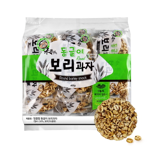 엉클팝 동글이 보리과자 400g x 10개