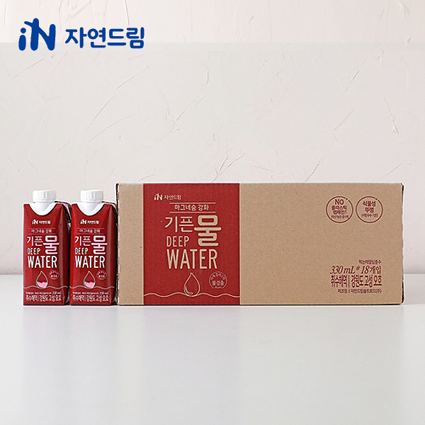 자연드림 마그네슘강화 기픈물 멸균종이팩생수/심층수/생수