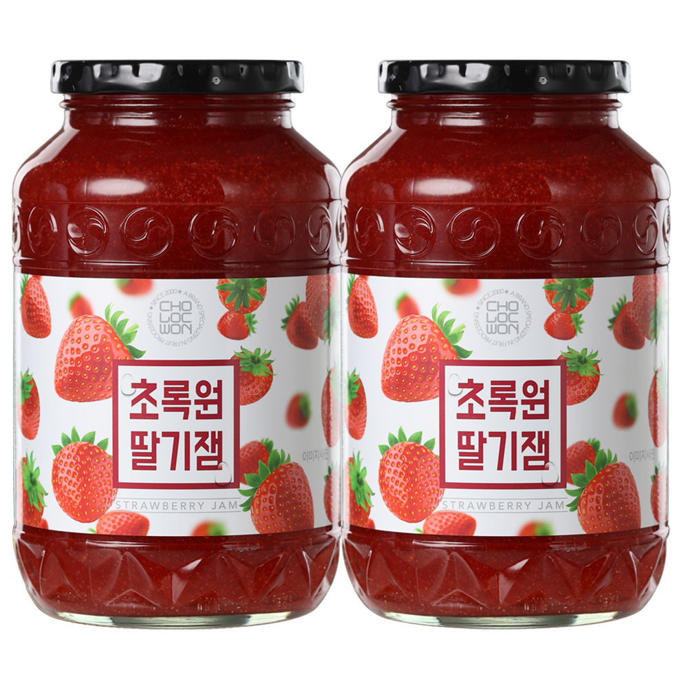 초록원 딸기잼 1kg+1kg