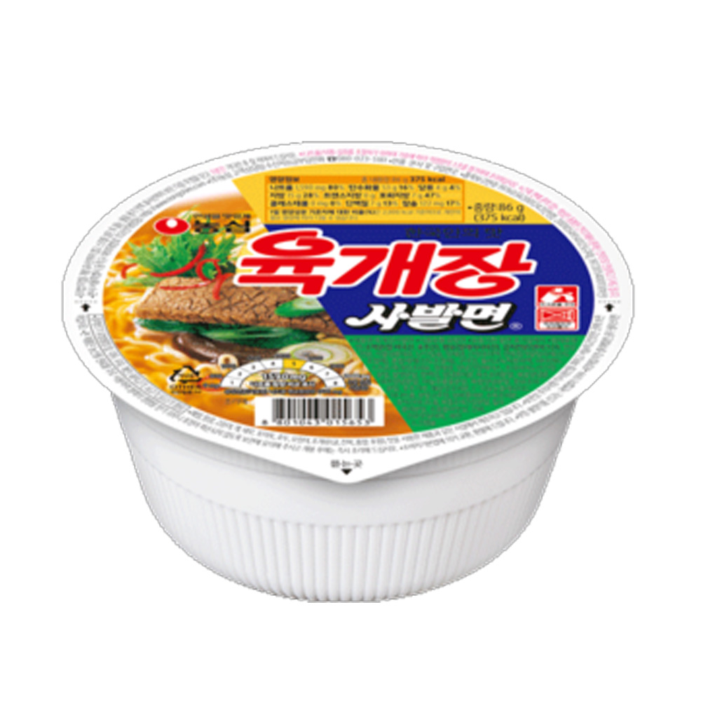 농심 육개장사발면 86gx24개