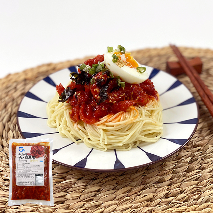 속초식 명태회무침 1kg 새콤달콤 코다리무침 냉면고명 대용량 식당용 업소용