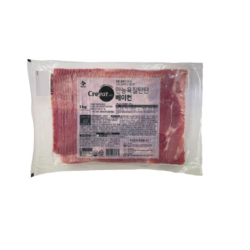 CJ 크레잇 육질탄탄 베이컨 1kg
