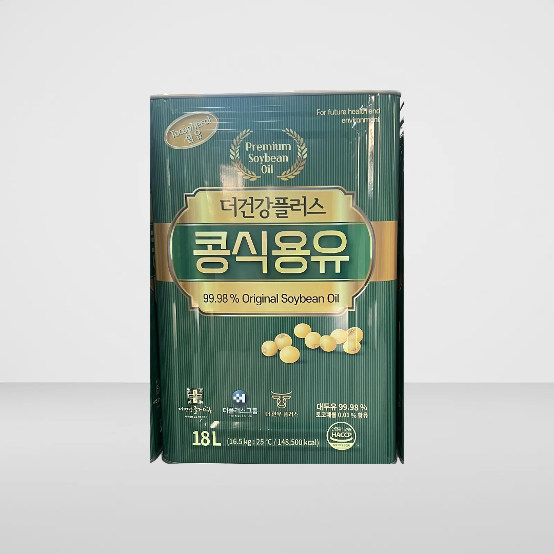 더건강콩플러스 콩 식용유 18L 업소용 대두유