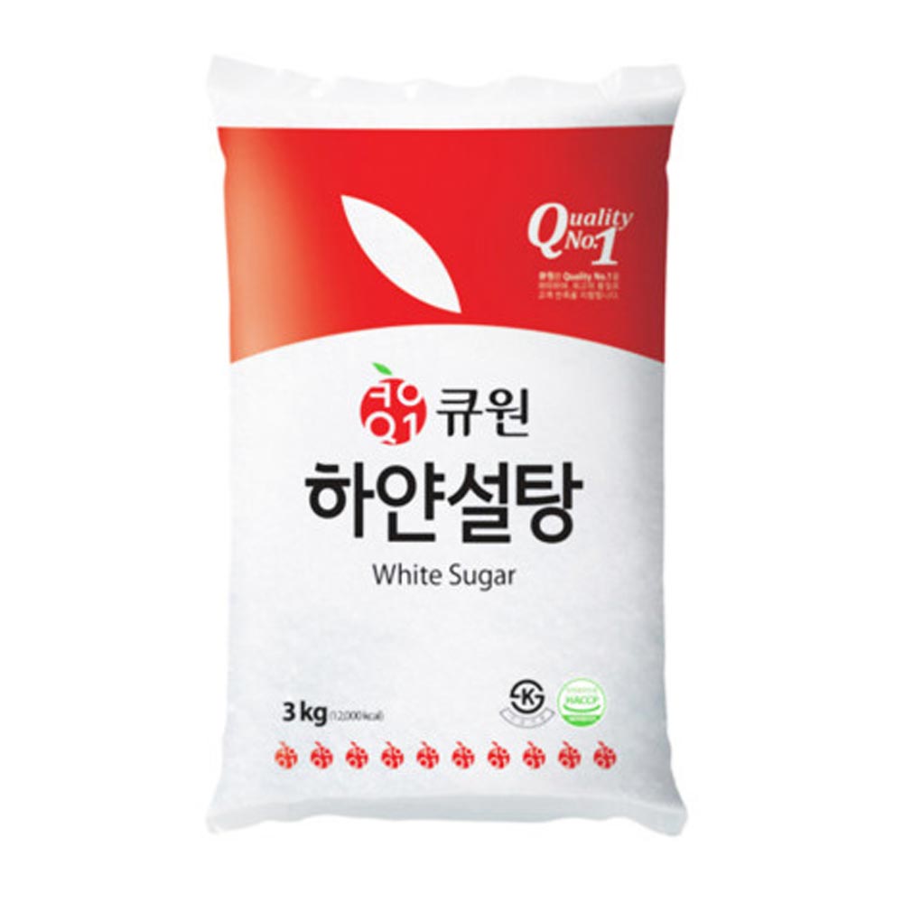 큐원 하얀설탕 3kgx4개