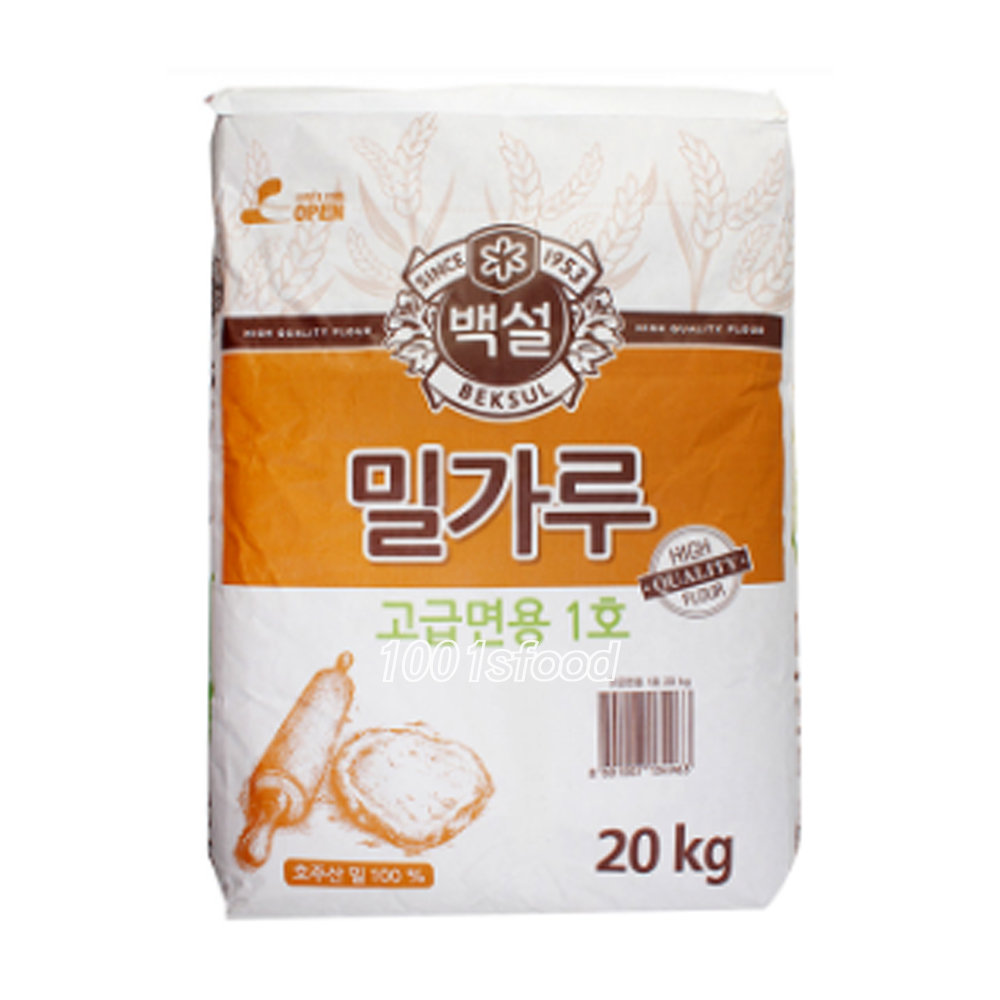 백설 밀가루 고급면용1호 20kg