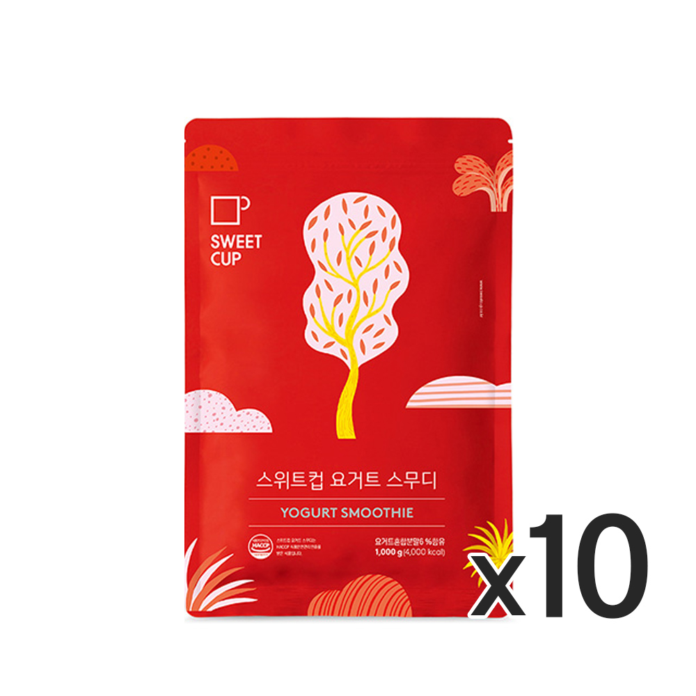 스위트컵 요거트 스무디 파우더 1kg 10개
