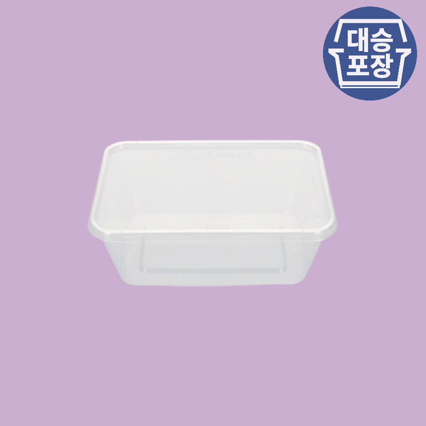 직사각 용기 사출 B1000 [KH BW/투명/500세트]